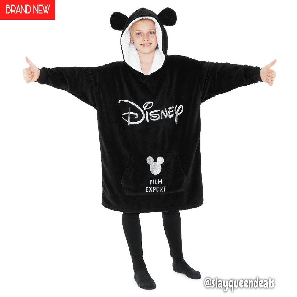 Cozy Fleece Wearable Blanket Hoodie for Kids One Size Fits All